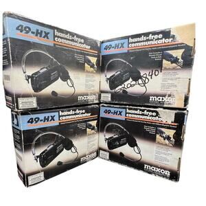 📡 Vintage Maxon 49-HX Hands-Free 5-Channel FM Communicator Set